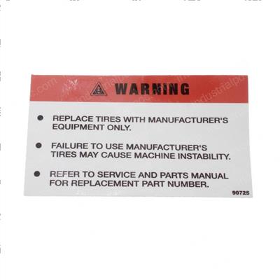 Picture of Decal - Tire Replacement