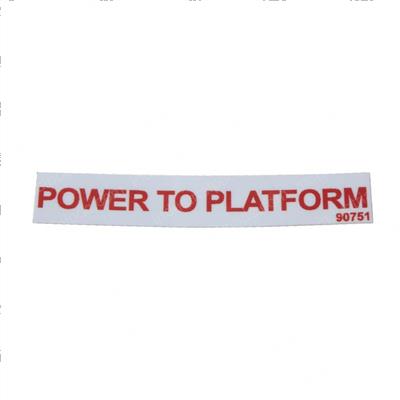 Picture of Decal - Power to Platform