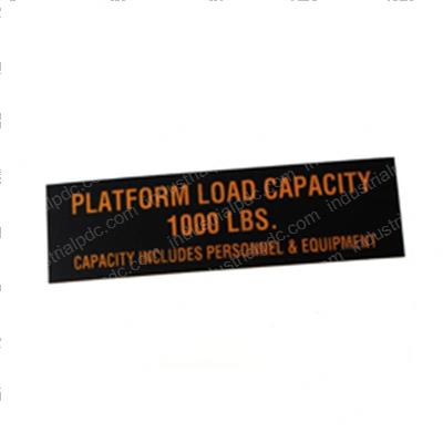 Picture of Decal - Platform Cap 1000lbs