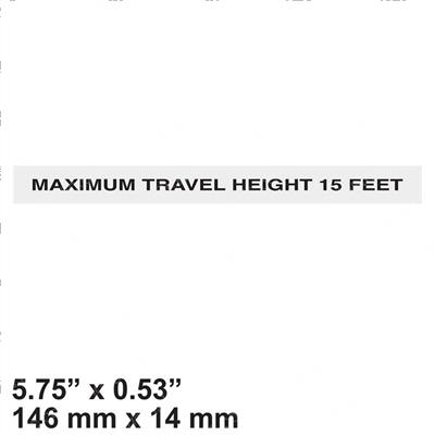 Picture of Decal - Load Capacity