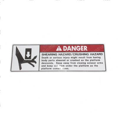 Picture of Decal - Shearingcrushing Haz