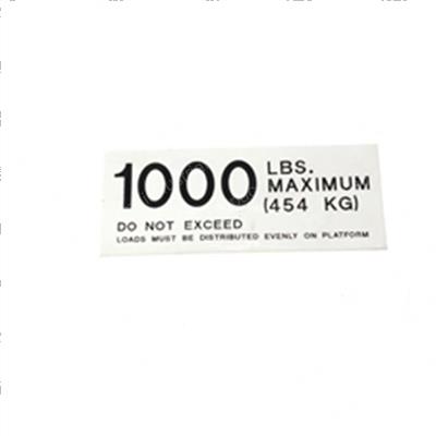 Picture of Decal - Instructional