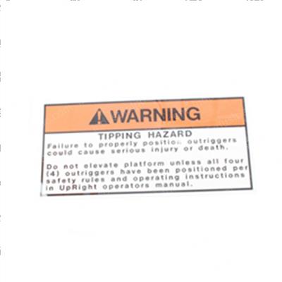 Picture of Decal - Warning Tip