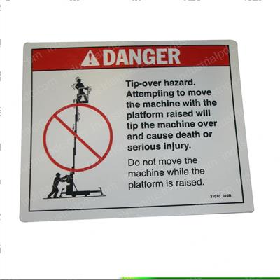 Picture of Decal - Danger Tip-Over Hazard
