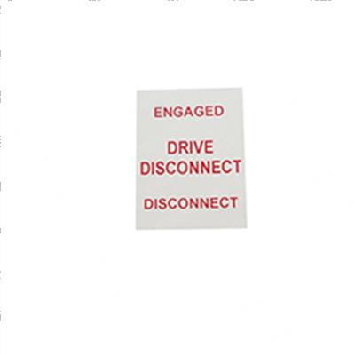 Picture of Decal - Drive Disconnect Switch