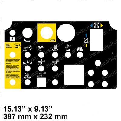 Picture of Decal - Platform Control Panel