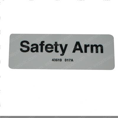 Picture of Decal - Safety Arm