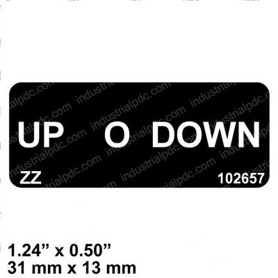 Picture of Decal -  Up/Down Pictoral