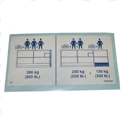 Picture of Decal - Plat 850 Lbs