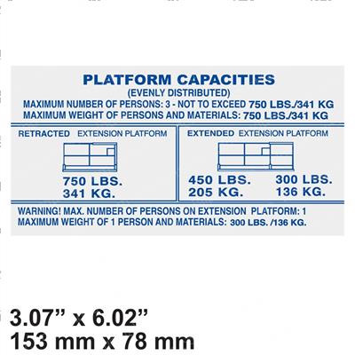 Picture of Decal - 750 Lb Cap (00)