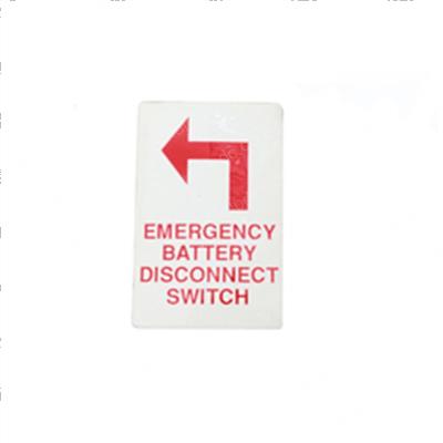 Picture of Decal Emer. Batt. Disconct