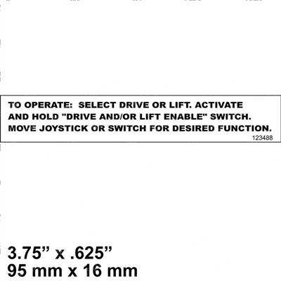 Picture of Decal - Operating Instructions