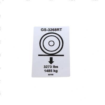 Picture of Decal - Wheel Load Gs-3268