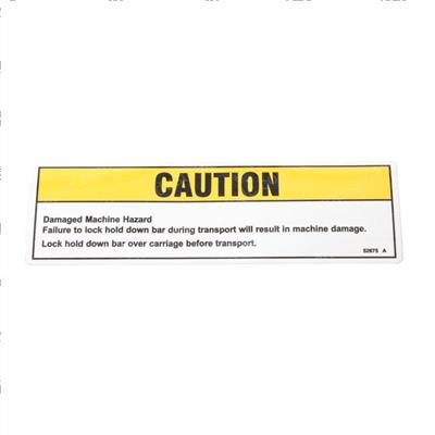 Picture of Decal Caution Damagd Machine