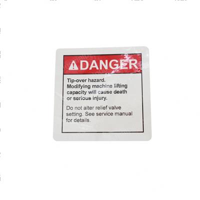 Picture of Decal Danger-Tip Over