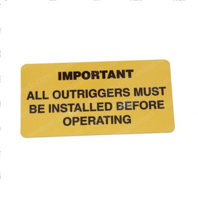 Picture of Decal Important All Out.