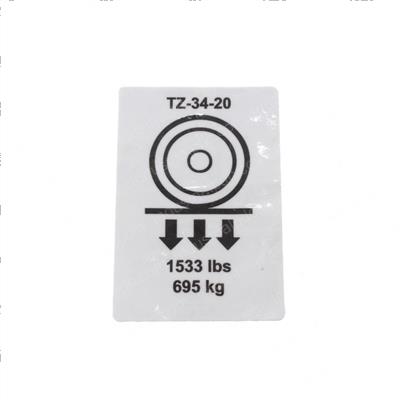 Picture of Decal Label Wheel Load