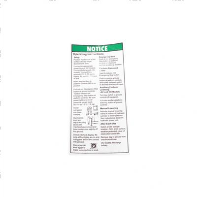 Picture of Decal - Notice Oper.inst Awp-S