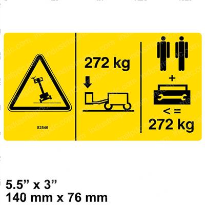 Picture of Decal - Capacity 272kg