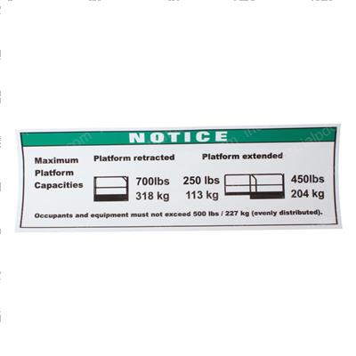Picture of Decal - Max Load 700lbs