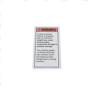 Picture of Decal Warning Crushing Haz