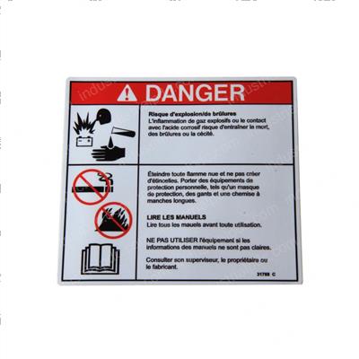 Picture of Decal Danger Battery Safety