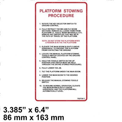 Picture of Label Manual Stowing