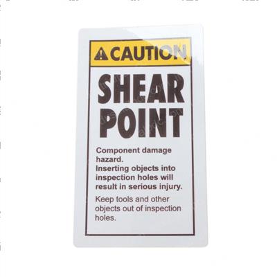 Picture of Decal Warning No Fingers