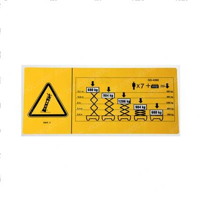 Picture of Decal Danger Maxcap Ce Gs4390