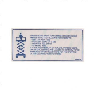 Picture of Decal - Ansi/Ohsa