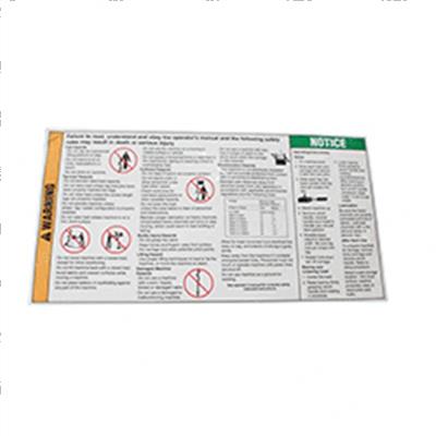 Picture of Warning Safety Set Up Decal