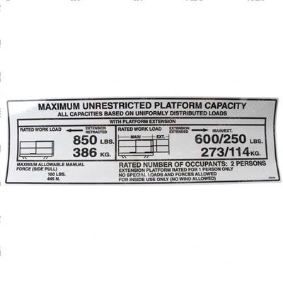 Picture of Decal - Platf Cap 850ret600ext