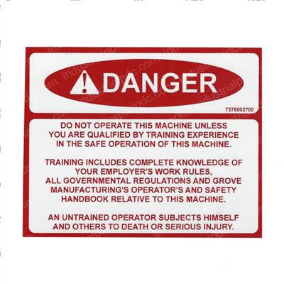 Picture of Decal - Danger