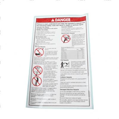 Picture of Decal Danger Gen Safe Tz34 50