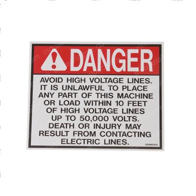 Picture of Decal - High Voltage