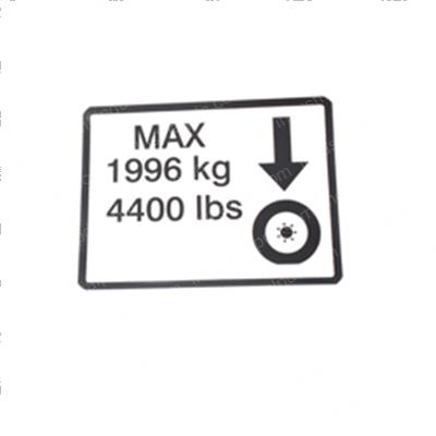 Picture of Decal Max Whl Load