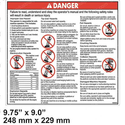 Picture of Decal - Danger General Safety
