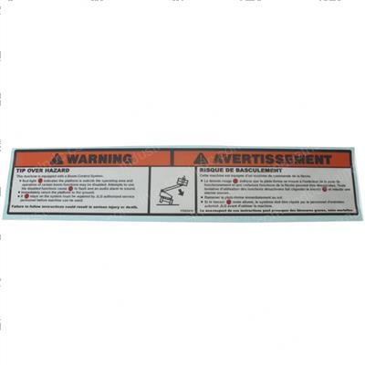 Picture of Decal Tip-Over Bcs(eng/Fre)