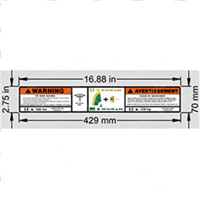 Picture of Decal (plf) Capacity-Eng/Fre