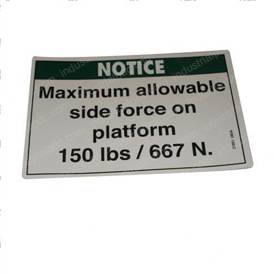 Picture of Decal - Notice Side Frc 150