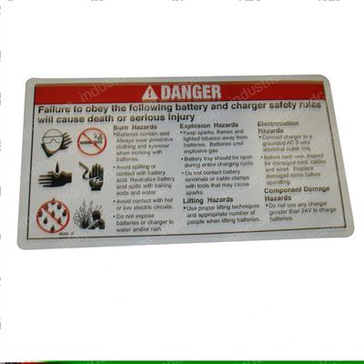 Picture of Decal - Danger Battery Safety