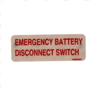 Picture of Decal - Emer Battery Disconnect