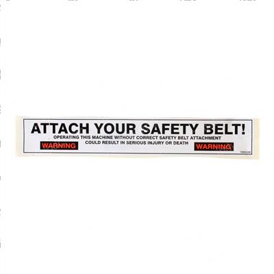 Picture of Decal - Attach Safety Belt