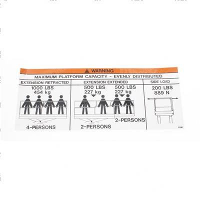 Picture of Decal - Capacity 1000lbs