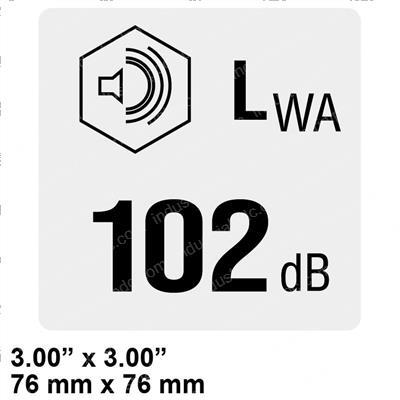 Picture of Decal Label Decibel 102