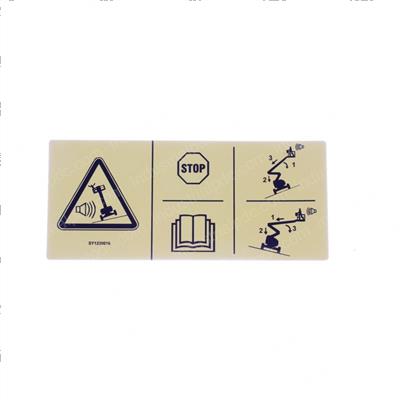 Picture of Decal - Tipover Tilt Al Sy