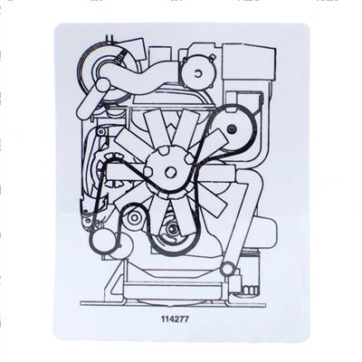 Picture of Decal Label Belt Routing Dsg