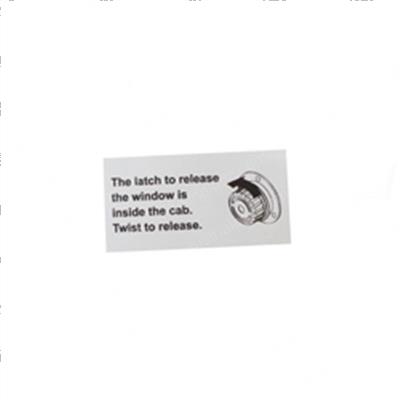 Picture of Decal Window Twistlock