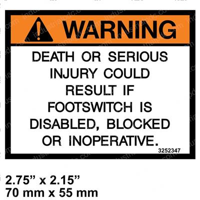 Picture of Decal - Warning
