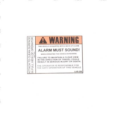 Picture of Decal - Skytrak Lab-200/Warning